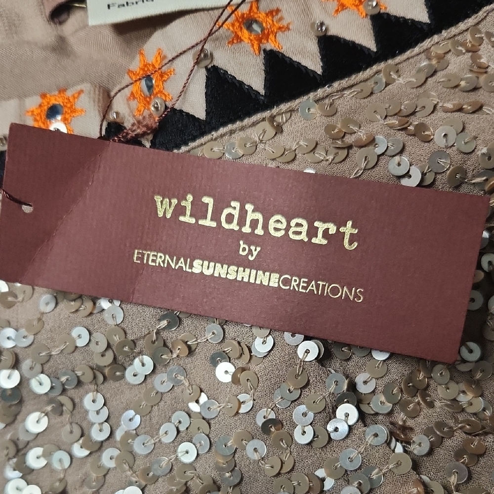 Free People Sequin Embellished Beige Shorts - Picture 6 of 6